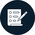 Checklist and pencil icon