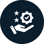Excellent customer service symbol